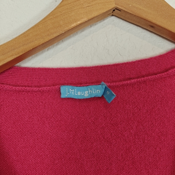 J. Mclaughlin Long Sleeve V-neck 100% Cashmere Button Up Cartigan Size Medium - Picture 5 of 13